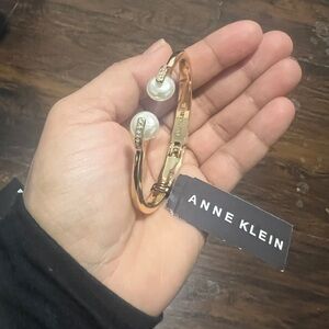 Anne Klein Gold Bracelet with Pearl Accents